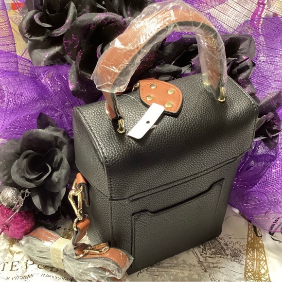 Elegant Black and Brown Women's Bag - Picture 5 of 6